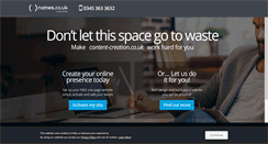 Desktop Screenshot of content-creation.co.uk